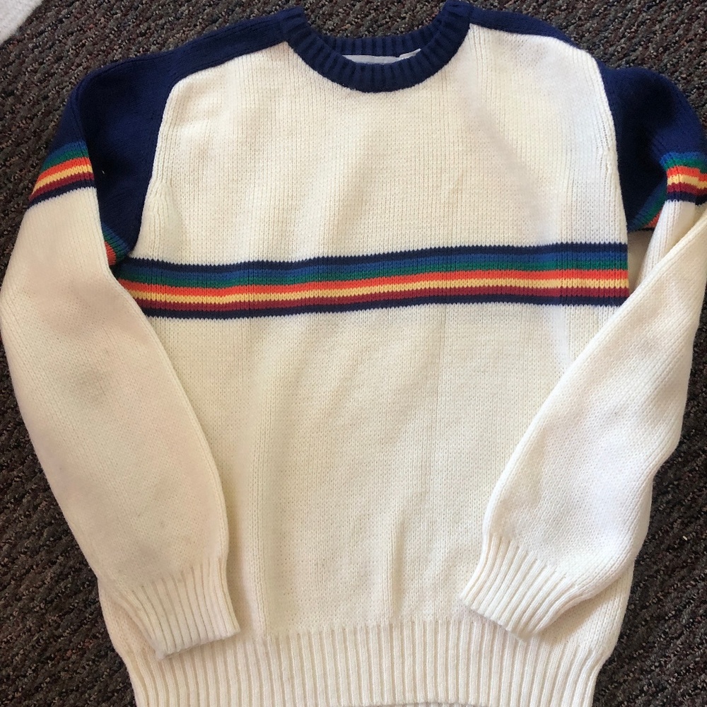 Retro Rainbow Sweater